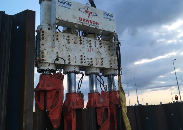 Sheet pile pressing machines